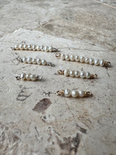 Load image into Gallery viewer, nakedpalm® White Freshwater Potato Pearl Connectors in 14K Gold Filled 925 Sterling Silver
