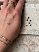 Load image into Gallery viewer, Mood Stone Colour Changing 4mm Connector in 14K Gold Filled 925 Sterling Silver
