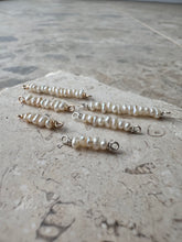 Load image into Gallery viewer, nakedpalm® White Freshwater Rice Pearl Connectors in 14K Gold Filled 925 Sterling Silver
